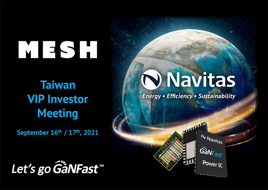 Navitas To Present Next-Gen Semiconductors at Taiwan VIP Investor